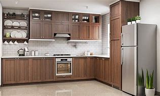 Image result for Wooden Storage Cabinets Kitchen