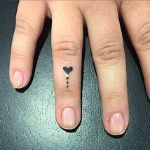 Image result for Heart Tattoo On Ring Finger