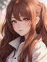 Image result for Anime Girl with Brown