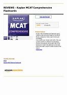 Image result for Kaplan MCAT FlashCards