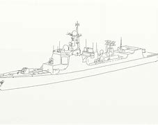 Image result for Destroyer Ship Drawing