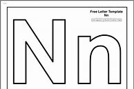 Image result for Letter N Cut Out