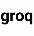 Image result for Groq Logo in White