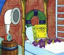 Image result for Grumpy Spongebob in Bed