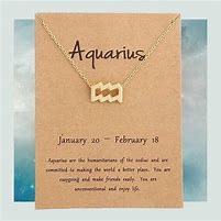 Image result for Aquarius Zodiac Necklace