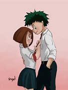 Image result for Gambar Uraraka X Midoriya