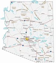 Image result for Arizona State Map AZ