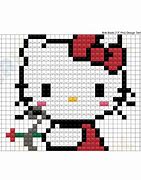 Image result for Hello Kitty Cat Pixel Art