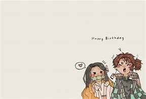 Image result for Demon Slayer Anime Birthday Card