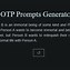 Image result for OTP Prompt Generator