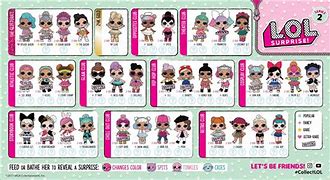 Image result for LOL Doll Names Checklist