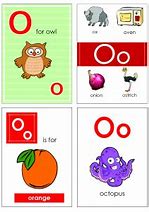 Image result for Letter O Flash Cards