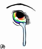 Image result for Rainbow Crying Eyes