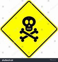 Image result for Skull Warning Sign and Cross Bonemeaning