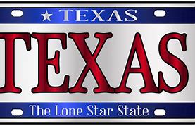 Image result for Texas Name License Plate