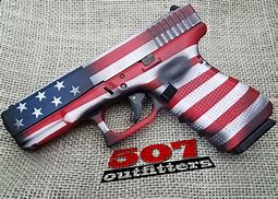 Image result for 9Mm Glock 19X USA Flag