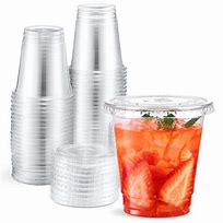 Image result for 8 Oz Clear Plastic Cups with Lids