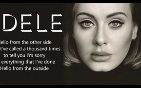 Image result for Adele Hello Text