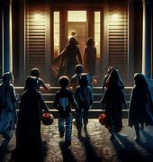 Image result for Family Trick or Treating