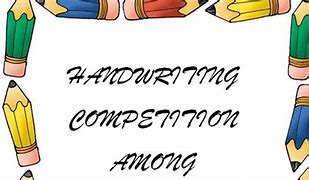 Image result for Handwriting Competition for Kindergarten