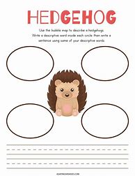 Image result for Hedgehog Worksheet