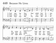 Image result for Because He Lives Lyrics Hymn