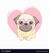 Image result for Pug Thanksgiving Cute Cartoon