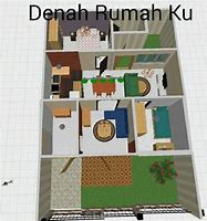 Image result for Denah Rumah 60M2