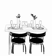 Image result for Sketch French Cafe Table