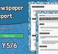 Image result for Features of a Newspaper Article KS1