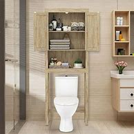 Image result for Pine Wood Over the Toilet Cabinet