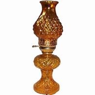 Image result for Amber Glass Hurricane Lamp