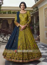 Image result for Mehndi Dress Green Anarkali