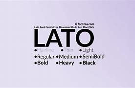 Image result for Lato Font Free