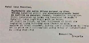 Image result for Gregorio Del Pilar Letter to Remedios