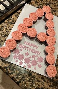 Image result for Pull Apart Cupcake Cake Letter