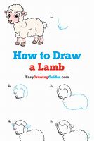 Image result for How to Draw a Lamb