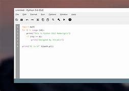 Image result for Idle Python GUI