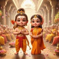 Image result for Rama Sita Blue Art Image