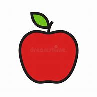 Image result for Red Apple Outline