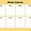 Image result for Weekly Planner Template