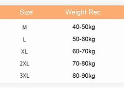 Image result for Bodysuit Size Chart