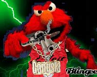 Image result for Elmo Fire Gangsta