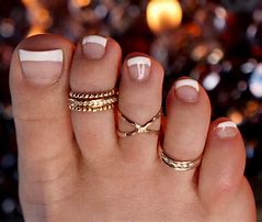 Image result for gold toe rings set