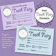 Image result for Tooth Fairy Receipt. Printable