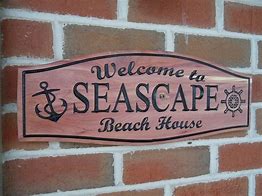 Image result for Personalized Outdoor Beach House Signs