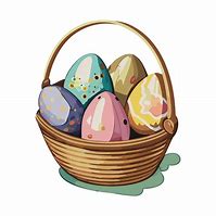 Image result for Basket of Easter Eggs