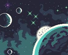 Image result for Deep Space Pixel Art