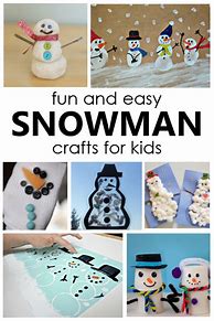 Image result for Preschool Winter Snowman Crafts