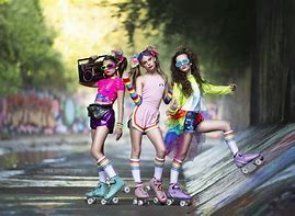 Image result for 80s Roller Skating